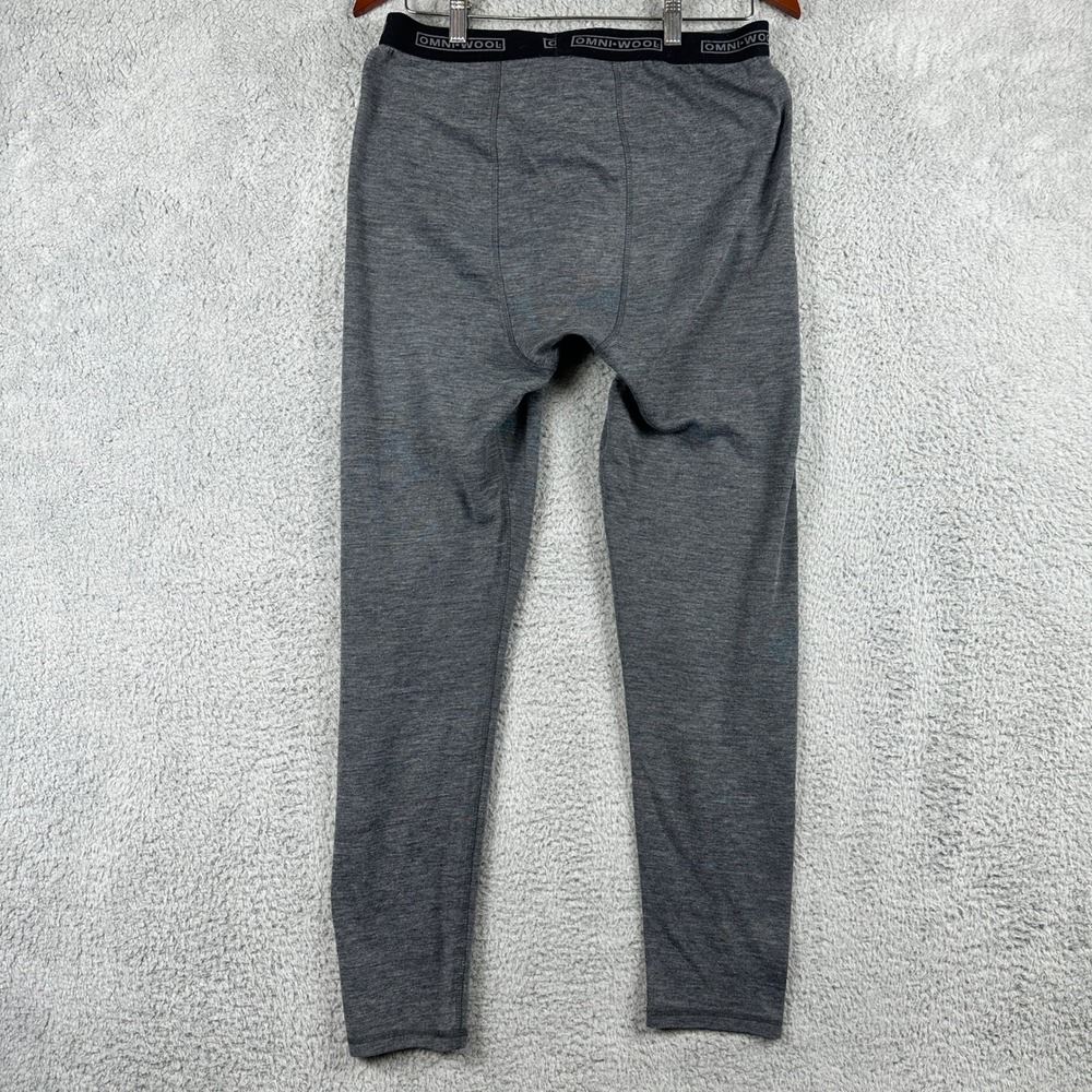 Omni-Wool Base Layer Thermal Leggings Mens Large Gray Wool Blend Long Johns - Picture 2 of 8